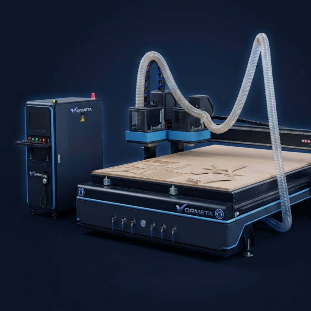 Vormeta V14 CNC staklės su dulkių ištraukimo sistema